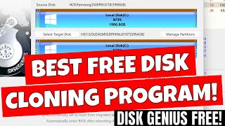 Easy FREE Disk Clone Cloning amp Drive Migration With Disk Genius Free Macrium Reflect Alternative [upl. by Masson]