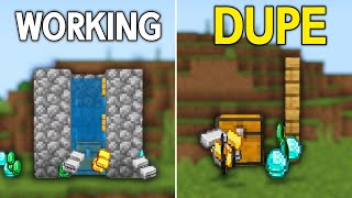 TOP 3 Working DUPLICATION GLITCHES in Minecraft Bedrock 121 [upl. by Hirsch715]