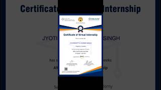 AICTE InternshipFreeCertificatesinternshipgalgotiauniversity collegeshortvideoshorts  02 [upl. by Yadsnil962]