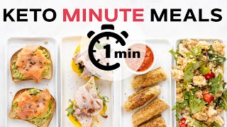 Simple Keto Meals READY IN 1 MINUTE [upl. by Bonns]