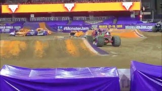 Monster Jam San Diego 2016 Wild Flower Freestyle [upl. by Ariamo515]