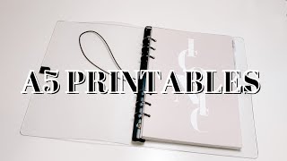 A5 PRINTABLES  A5 PLANNER SETUP  HOW I PRINT PLANNER INSERTS [upl. by Chrissie]