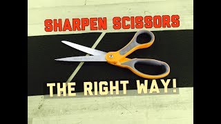 How To Sharpen Common Household Fiskars Scissors  EdgeProinccom [upl. by Odnalor]