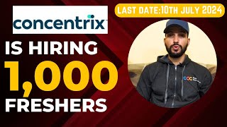 Concentrix hiring 1000 Freshers [upl. by Avin]