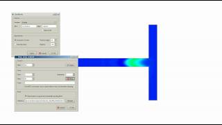 Microfluidics Tjunction CFD [upl. by Ollehto]