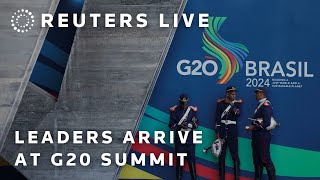 LIVE Leaders meet at Rios Museum of Modern Art for the G20 summit [upl. by Aimal663]