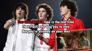 Karaoke Sorry Jonas Brothers Instrumental [upl. by Ahcrop]