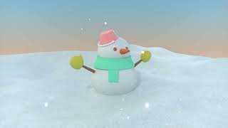 cinema 4d｜3d 모델링｜눈사람 애니메이션｜snowman animation [upl. by Are]