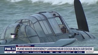 Plane made emergency landing near Cocoa Beach Air Show [upl. by Ennelram]