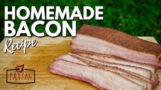 Homemade Bacon Recipe  How to Make Bacon at Home EASY [upl. by Akihsat]