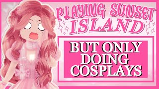 Playing Sunset Island But Only Doing Cosplays [upl. by Melvena]