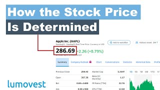 How is the Stock Price Determined  Stock Market for Beginners Part 1  Lumovest [upl. by Dyna]