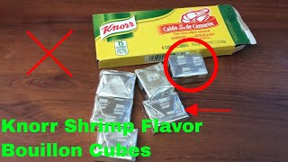 ✅ How To Use Knorr Shrimp Flavor Bouillon Cubes Review [upl. by Analram]