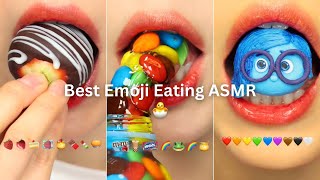 EMOJI EATING CHALLENGE ASMR  TIKTOK FOOD COMPILATION  Super Satisfying [upl. by Agretha]