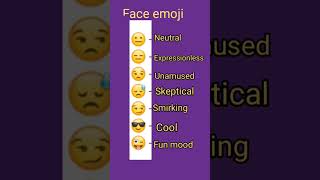 Face emoji meaning [upl. by Berlauda]