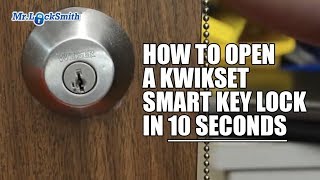 How to Open a Kwikset Smart Key Lock in 10 seconds  Mr Locksmith™ [upl. by Eeram937]