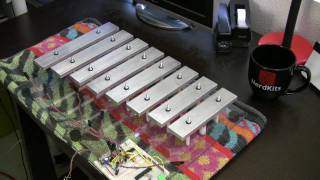 NerdKits Robotic Xylophone with Homemade Solenoids [upl. by Ennaira]