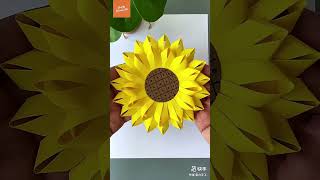 DIY  Paper Sunflower [upl. by Nnaasil]