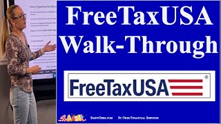 FreeTaxUSA April 2024 efile income deadline How to file your taxes online Tutorial walkthrough [upl. by Akcire225]