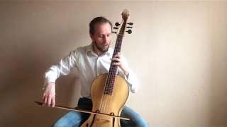 Arpeggione musical instrument sound demonstration 1 [upl. by Sidon840]