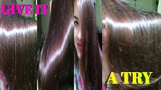 Hair straightening gel maskStraighten hair naturallyNo heat [upl. by Trix]