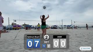 USA Volleyball Beach Tour 16U M1 Avery Simon green shortsblack top Bella Bravata  052024 [upl. by Delmore996]