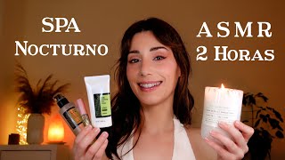 ASMR 2 HORAS SPA NOCTURNO 🌜🪔 Masaje Capilar Facial amp Skincare para Dormir 💤 Roleplay en Español [upl. by Trautman]