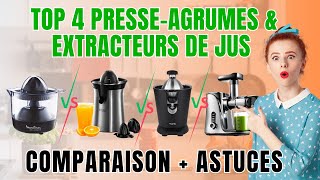 Top 4 PresseAgrumes et Extracteurs de Jus 2024  Comparatif et Avis pour Une Santé Vitaminée [upl. by Hseham]