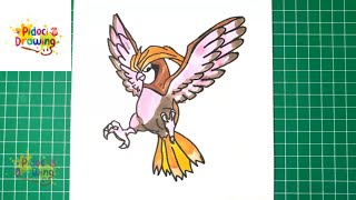 How To Draw PIDGEOTTO From Pokemon Easy Step by StepPokemon [upl. by Yereffej]