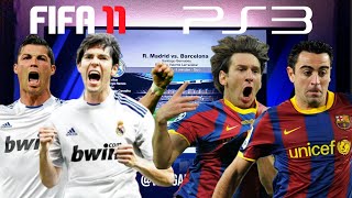 Real Madrid vs Barcelona  FIFA 11 PS3 Gameplay [upl. by Dyane]