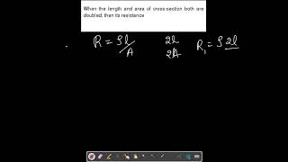 when the length and cross section doubled [upl. by Yrreiht]