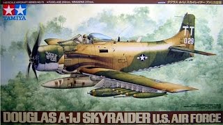 Tamiya 148 Douglas A1J Skyraider quotInBoxReviewquot 8614 [upl. by Barayon]