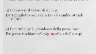 Gestire il rischio nel forex trading [upl. by Westland997]