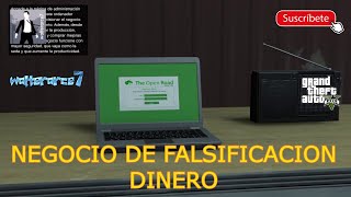 NEGOCIO DE FALSIFICACION DINERO  MOTEROS  GTA V ONLINE  GTA 5 ONLINE [upl. by Tebor]