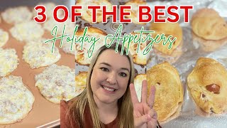 3 OF THE BEST HOLIDAY APPETIZERS  CRESCENT ROLL DOUGH RECIPES [upl. by Lydia]