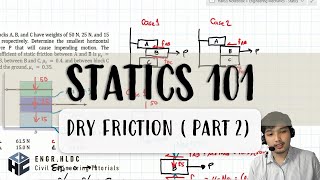 CE Board Exam Review Statics  Dry Friction Part 2 [upl. by Dedrick]