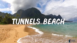 Tunnels Beach is located on the northwest shore of Kauai in Hawaii [upl. by Dyche]