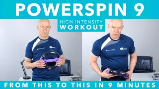 Powerspin workout 9  intense arm amp tricep workout exerciser amp shoulder workout [upl. by Nolahp]