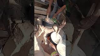 How we prepare millet breadugali amp ugandan fufuvillage cooking channelviralshorts [upl. by Bowe]