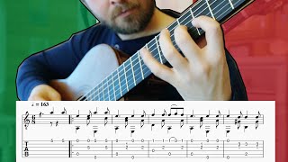 Tarantella Napoletana Solo Guitar with free TABS [upl. by Edecrem207]