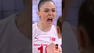 Zehra Gunes Türkiye volleyball player 🥰🔥shortsyoutubeshortsviralshortszehragunestürkiye [upl. by Eniarrol168]