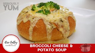 Broccoli Soup  Broccoli Cheese and Potato Soup [upl. by Naujak294]