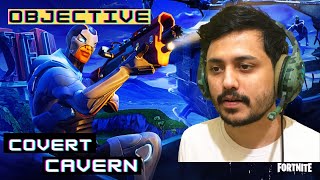 Season Quest  Receive Objective In Covert Cavern  Fortnite Gameplay [upl. by Waynant556]