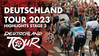 Deutschland Tour 2023 I Highlights Stage 3 [upl. by Haneen352]