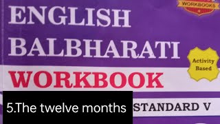 std5 english workbook lesson no 5 The twelve months questions answers [upl. by Donelu]