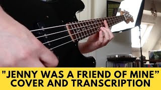 Jenny Was A Friend Of Mine  The Killers Bass Cover TABS [upl. by Anoif163]