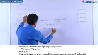 Isotopic composition KCET 11th Chemistry Some Basic Concepts of Chemistry [upl. by Adnamas]