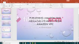 Publishing Amazon SNS Messages Privately from Amazon VPC  Padmini Prahlad [upl. by Meehsar]