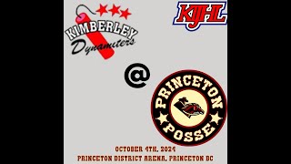 Kimberley Dynamiters  Princeton Posse 1004 KIJHL REGULAR SEASON [upl. by Ailla]