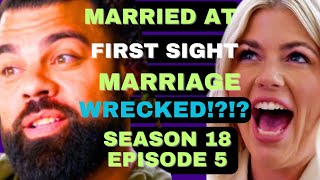 MARRIAGE WRECKED Married at First SIght Season 18 Episode 5 [upl. by Seuqram]